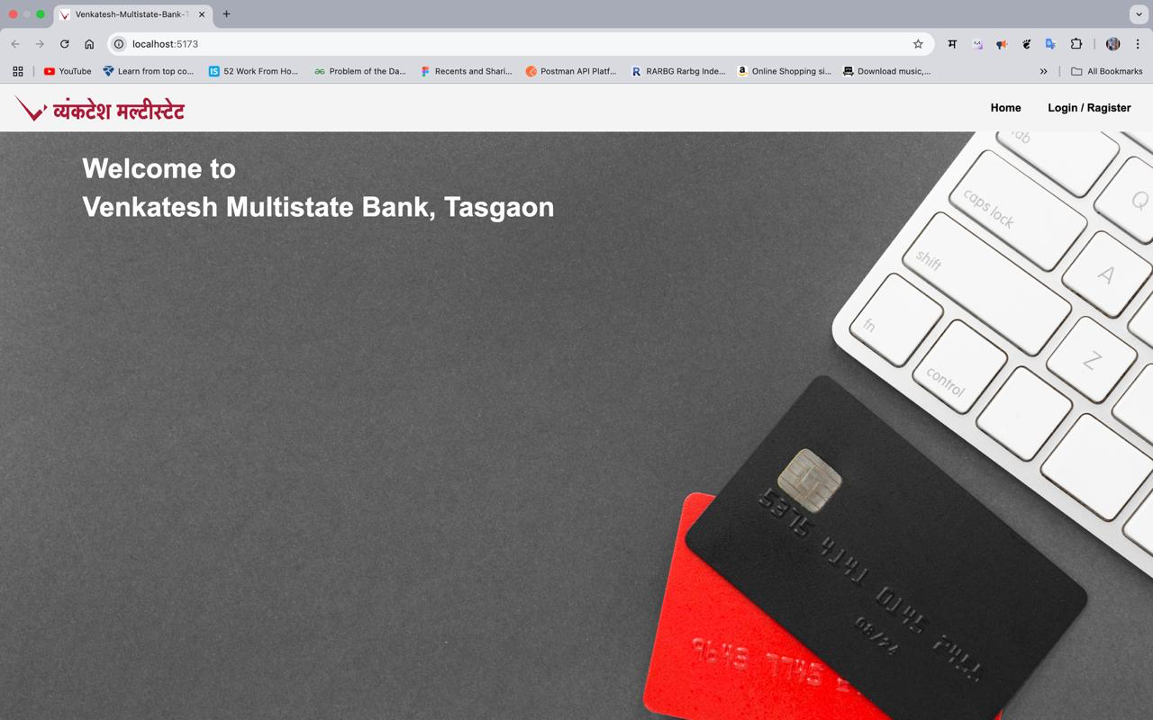 Internal Web Portal – Venkatesh Bank